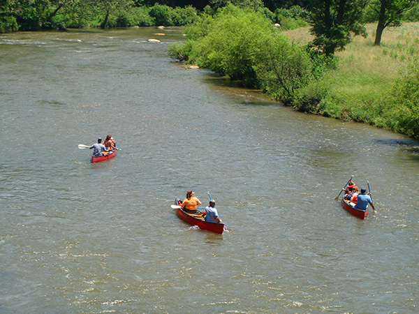 Canoeing with the New River new-river